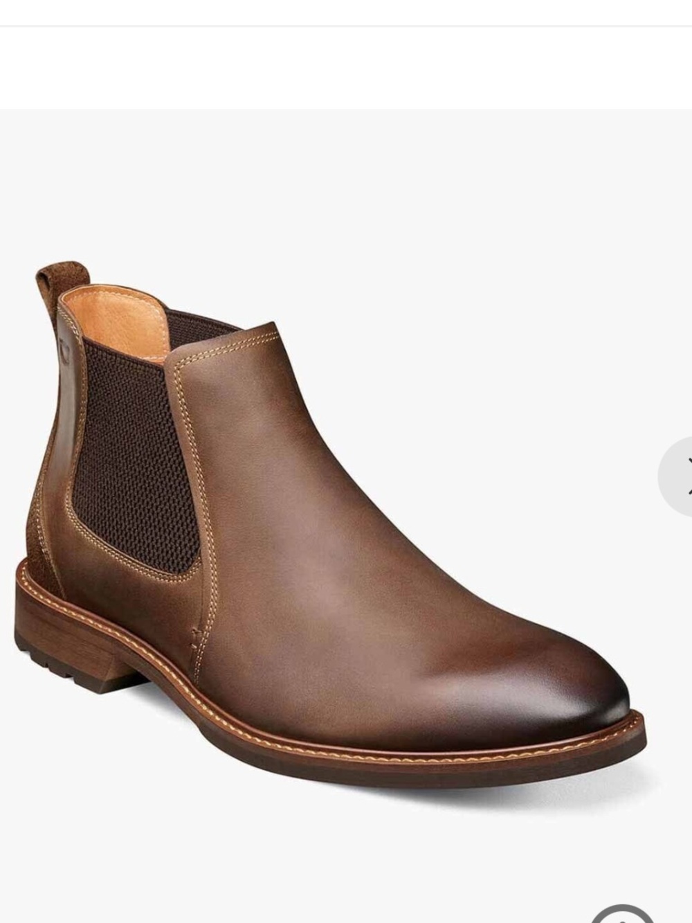 Florsheim Lodge Plain Toe Gore Boot. Size 8.5 Wide.